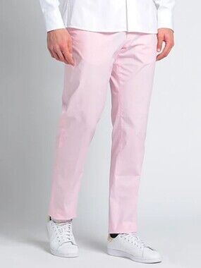 Dunhill Lightweight Straight Leg Pale Pink Chino Pants
